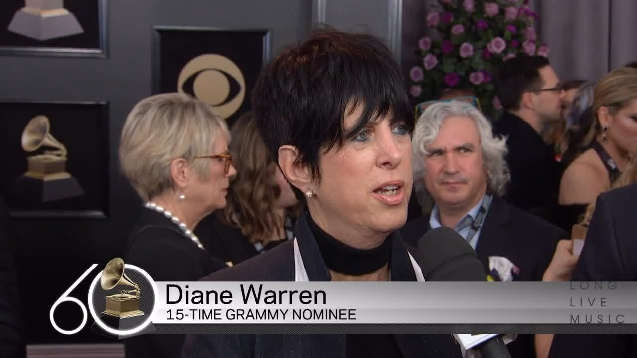 Diane Warren Red Carpet Interview | 2018 GRAMMYs