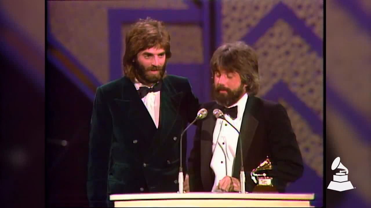 Watch Kenny Loggins And Michael McDonald Take Home A GRAMMY For Song Of The Year For “What A Fool Believes” | GRAMMY Rewind