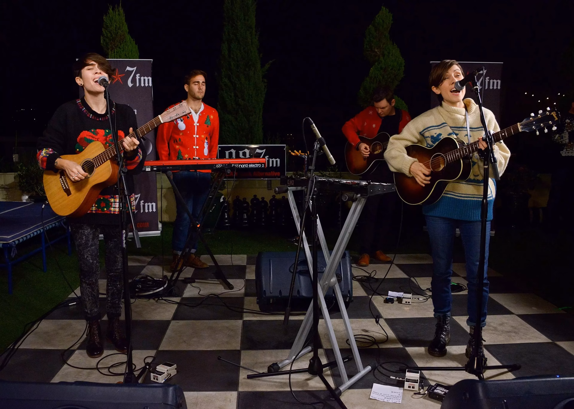 Tegan & Sara Perform At 98.7-FM’s Penthouse