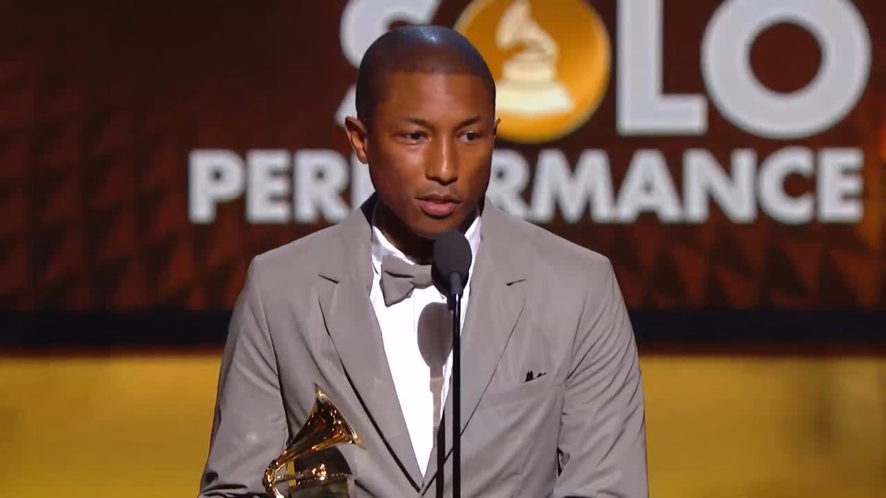 Pharrell Williams Wins Best Pop Solo Performance