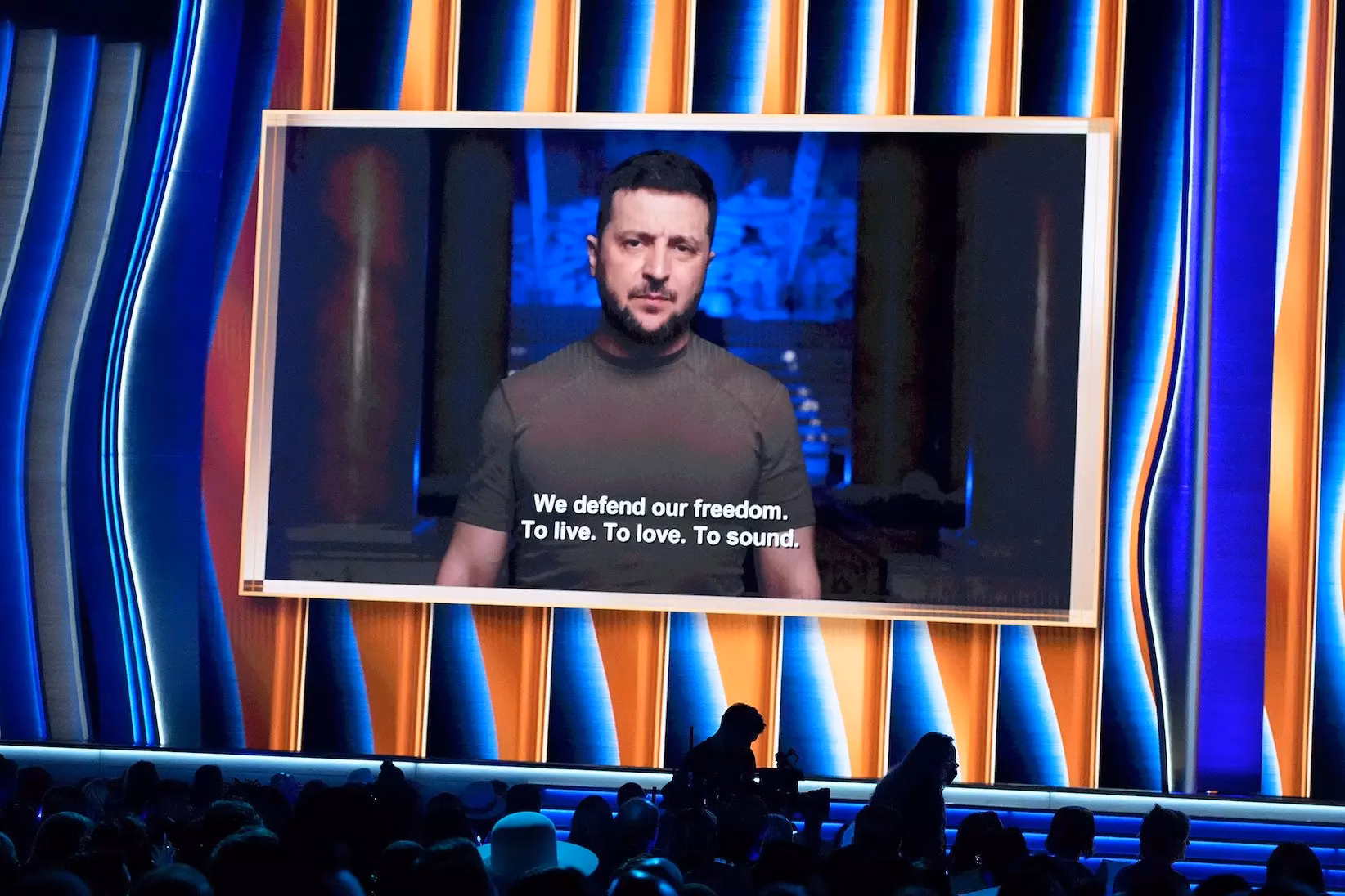 How The 2022 GRAMMYs & The Recording Academy Tackled The War In Ukraine Head-On: A Riveting Speech From Ukrainian President Volodymyr Zelensky, A Partnership With Global Citizen & Beyond