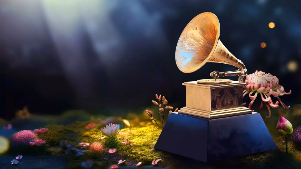 A graphic of a GRAMMY Award