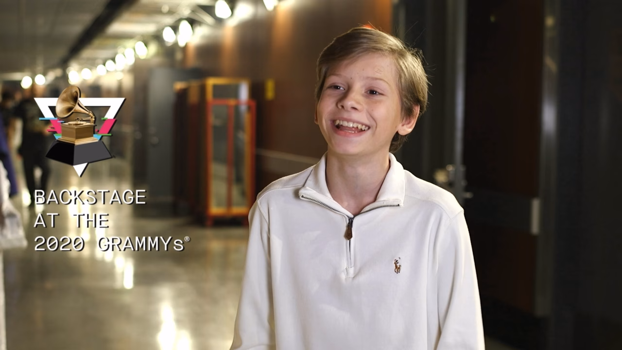 Mason Ramsey Backstage At The 62nd GRAMMY Awards Rehearsals