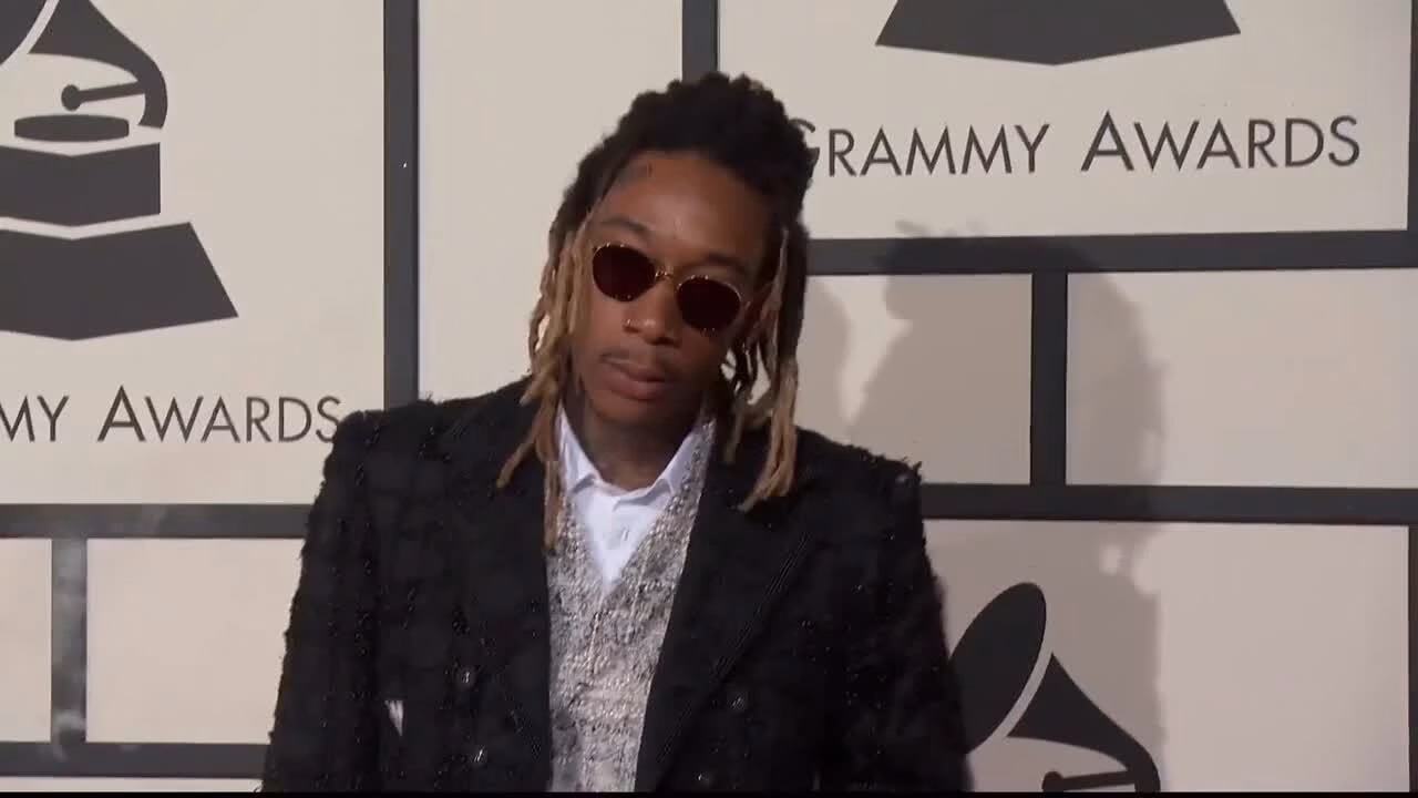 Wiz Khalifa: 58th GRAMMY Fashion Cam