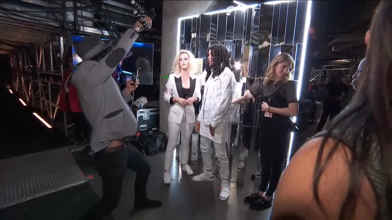 Katy Perry And Skip Marley: GRAMMY Backstage