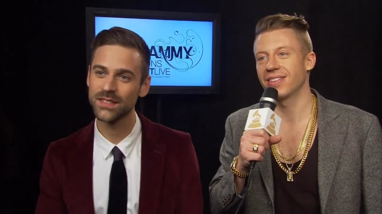 Macklemore & Ryan Lewis: GRAMMY Noms Concert Backstage