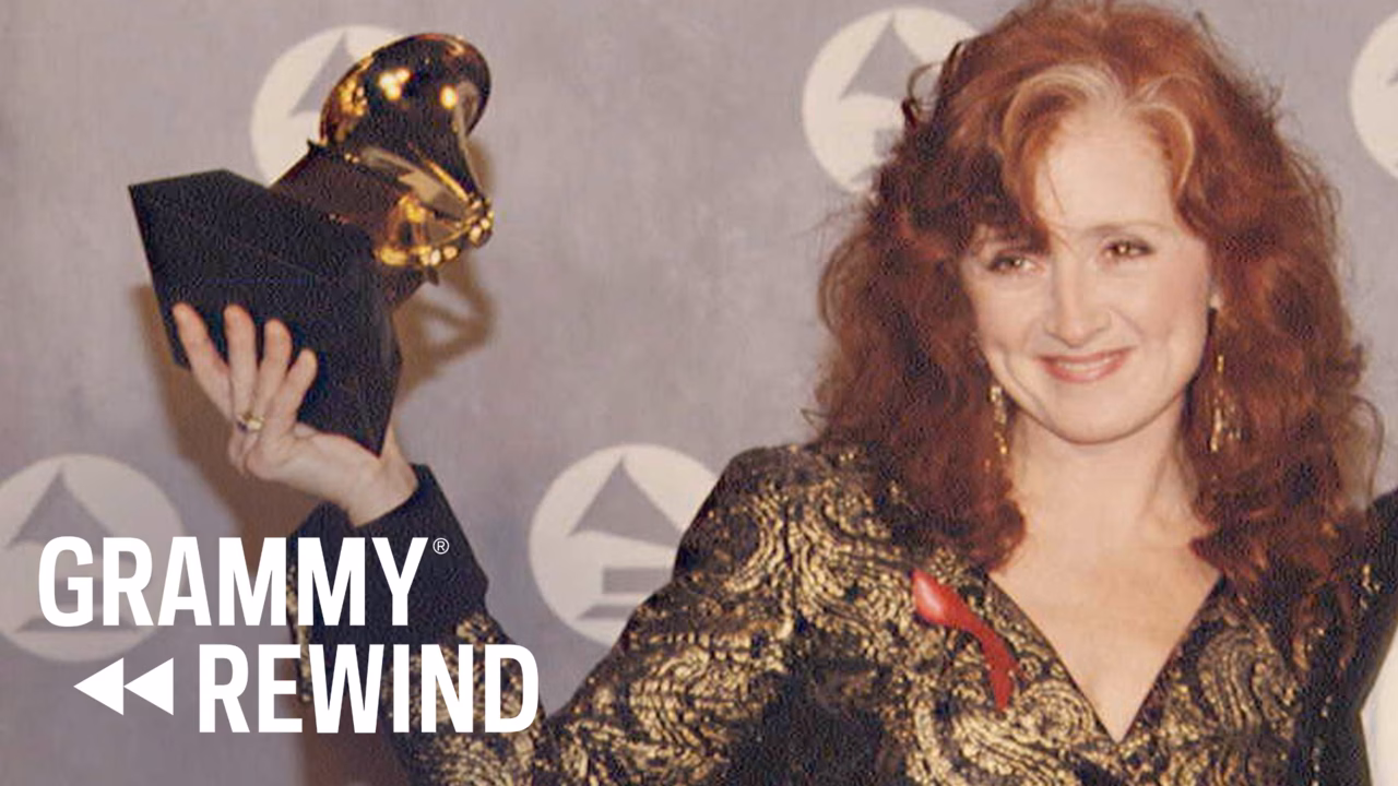Watch Bonnie Raitt & Don Was Win Album Of The Year For ‘Nick Of Time’ In 1990 | GRAMMY Rewind