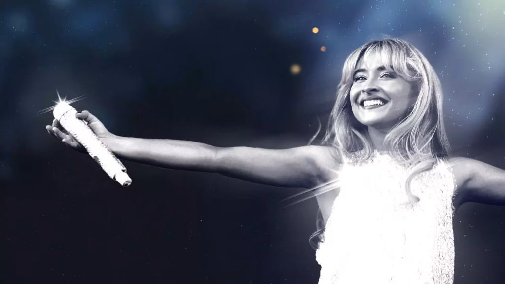 Sabrina Carpenter performing at Coachella 2024