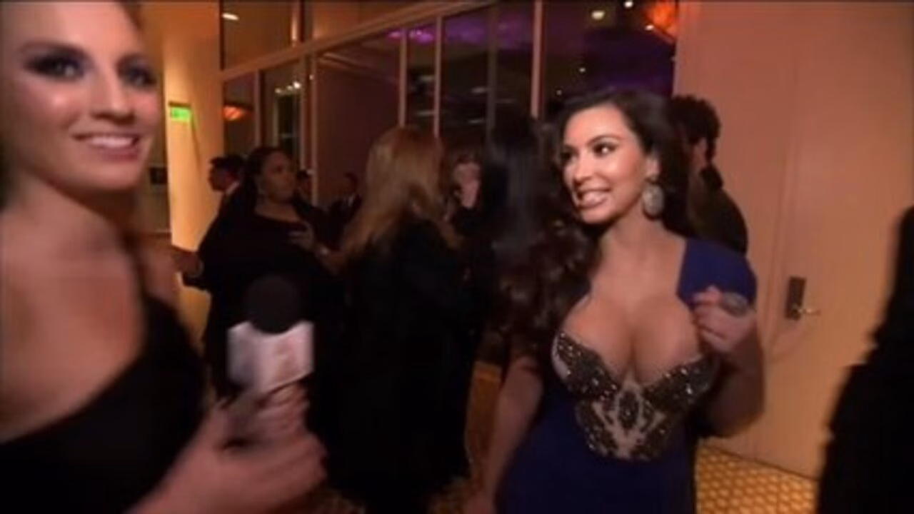 Kim Kardashian At Pre-GRAMMY Gala