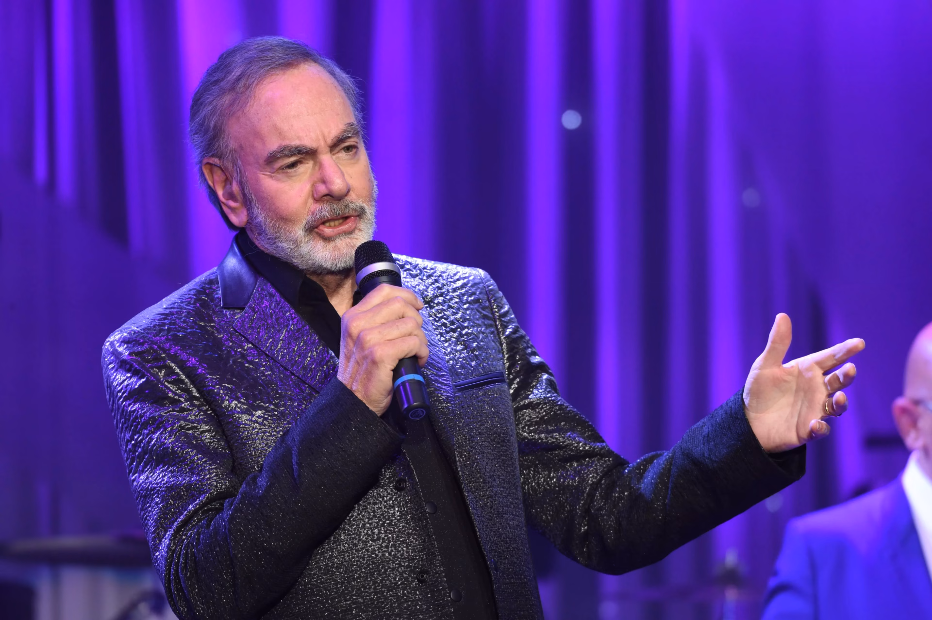 Neil Diamond performs at the Pre-GRAMMY Gala in 2017