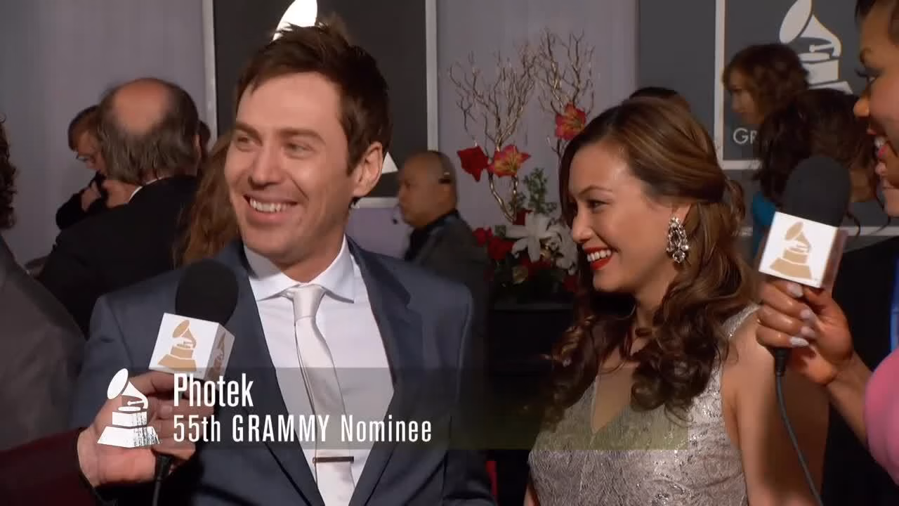 Photek on the 55th Annual GRAMMY Awards Red Carpet