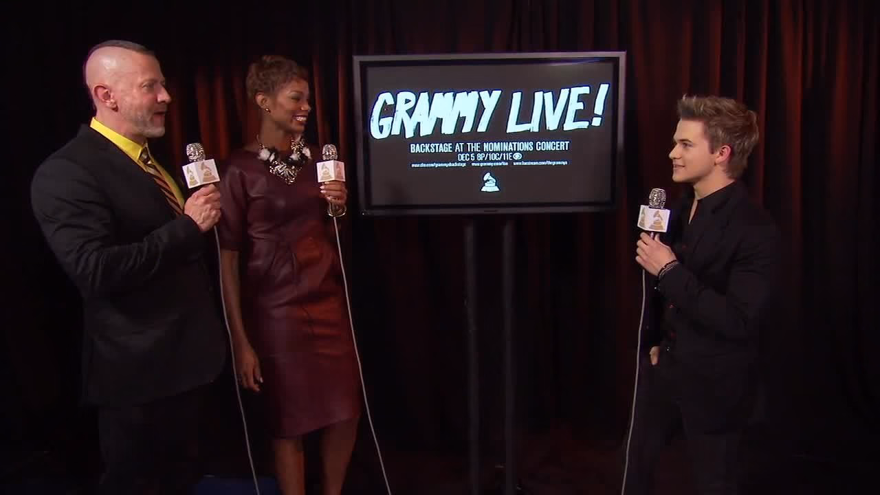 Hunter Hayes backstage at “The GRAMMY Nominations Concert Live!!”
