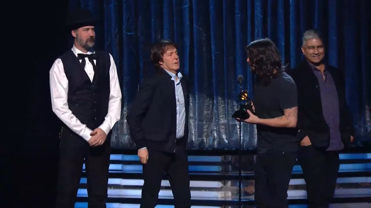 Paul McCartney, Dave Grohl, Krist Novoselic, Pat Smear Win Best Rock Song