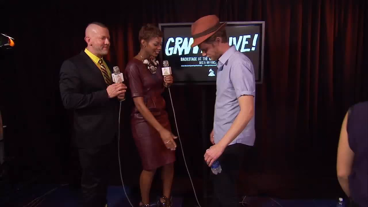 The Lumineers backstage at “The GRAMMY Nominations Concert Live!!”
