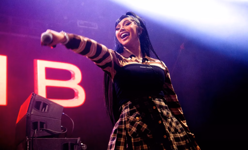 Cardi B performing in 2025