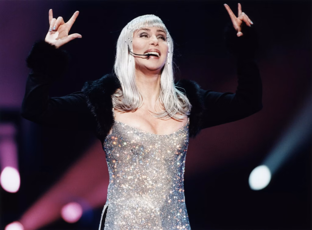 Cher performing in 2000