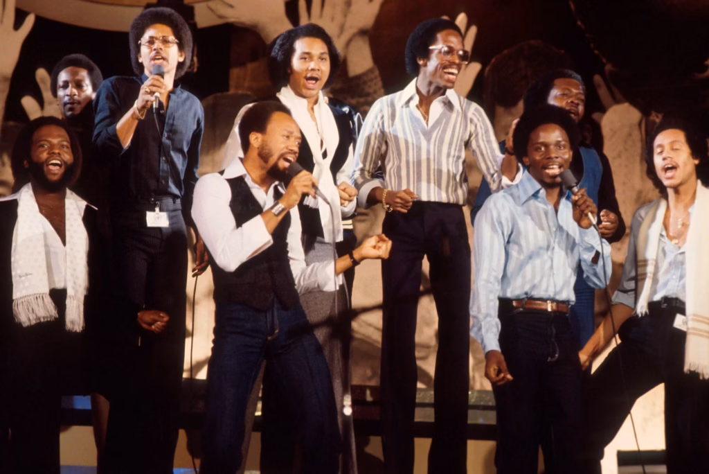 Earth, Wind & Fire performing in 1979