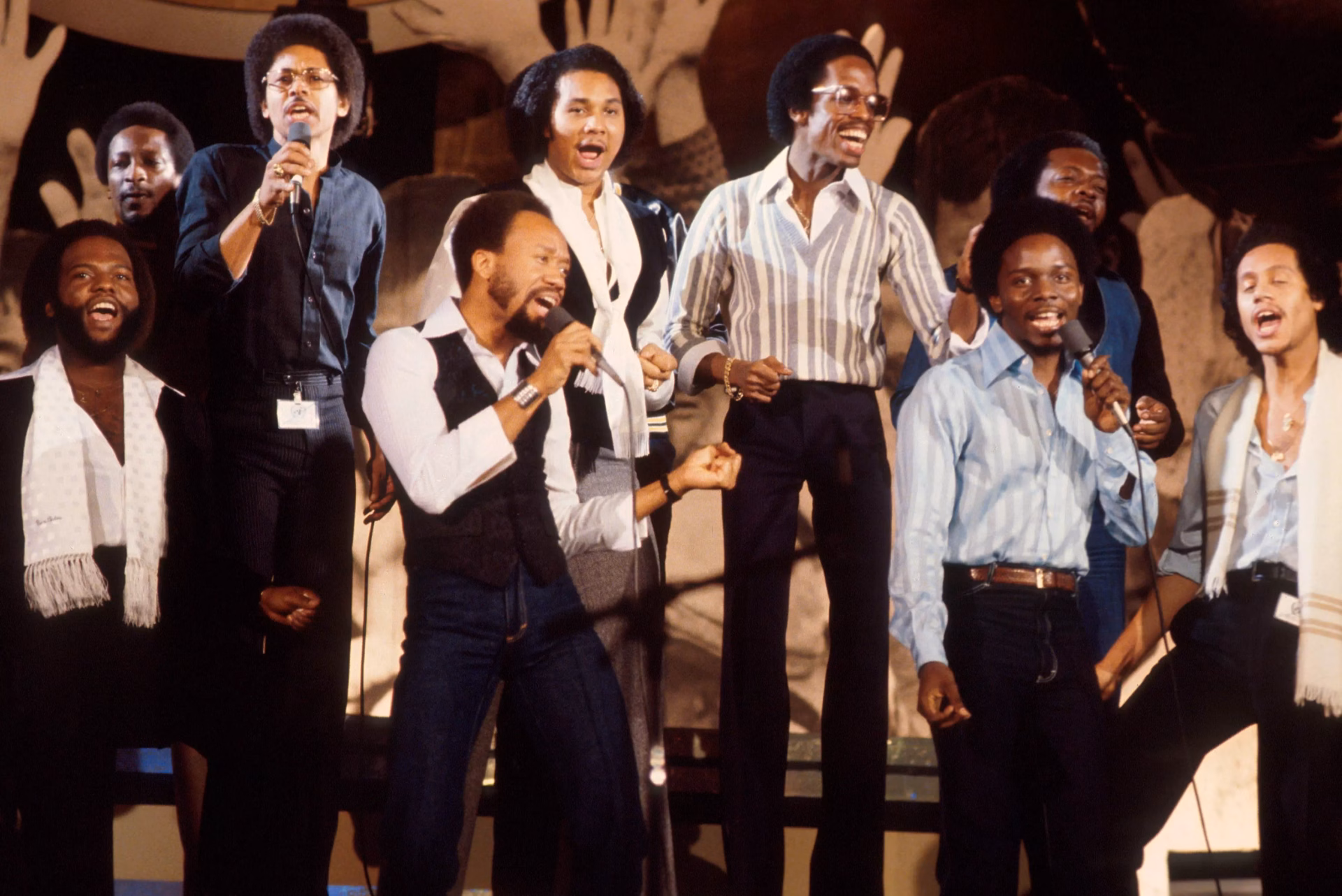 Earth, Wind & Fire performing in 1979