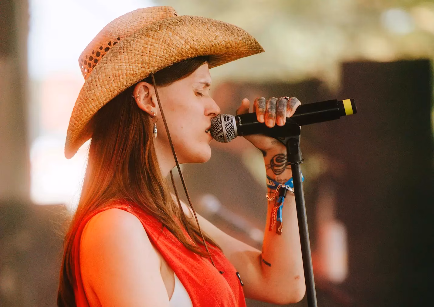 Ethel Cain performing at Bonnaroo