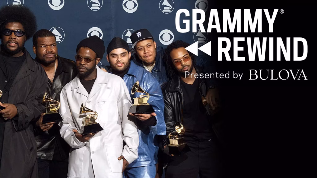 The Roots pose with GRAMMY awards
