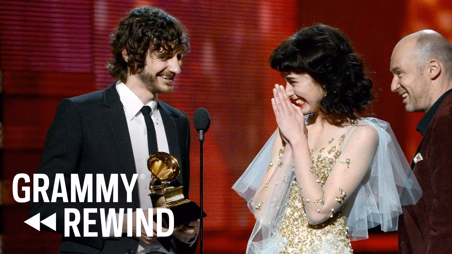 Watch Gotye & Kimbra Win GRAMMY For Record Of The Year For “Somebody That I Used To Know” In 2013 | GRAMMY Rewind