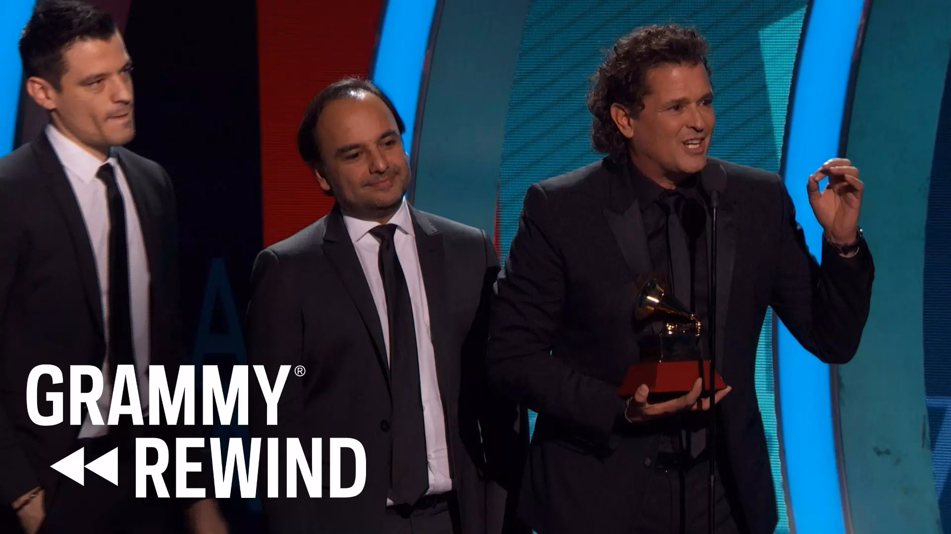 Watch Carlo Vives Dedicate His Latin GRAMMY Trophy To Colombian Cycling Culture In 2016 | GRAMMY Rewind