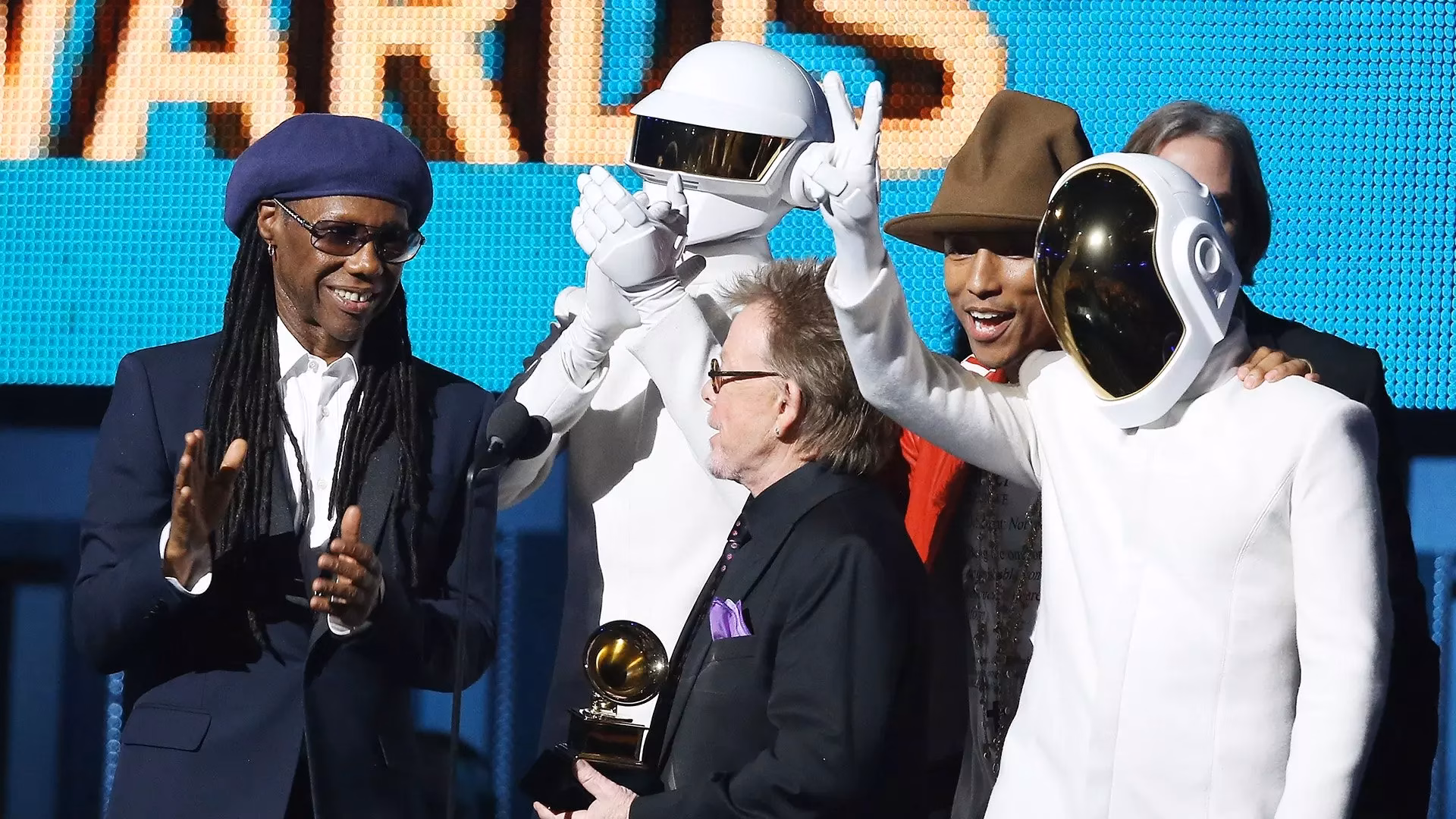 GRAMMY Rewind: Daft Punk Shares “Love” For Macklemore After ‘Random Access Memories’ Wins Album Of The Year In 2014