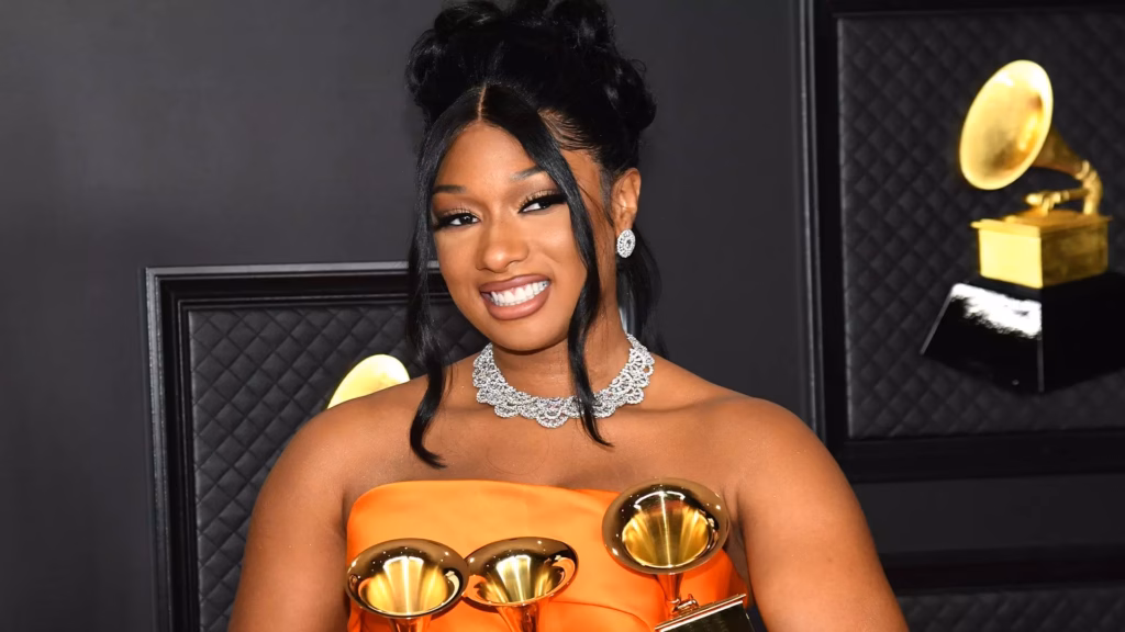 Megan Thee Stallion at the 2021 GRAMMYs