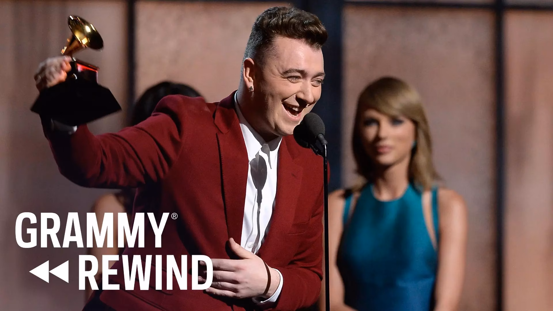 Watch Sam Smith Hold Back Tears In A Short But Sweet GRAMMY Acceptance Speech For Best New Artist In 2015 | GRAMMY Rewind