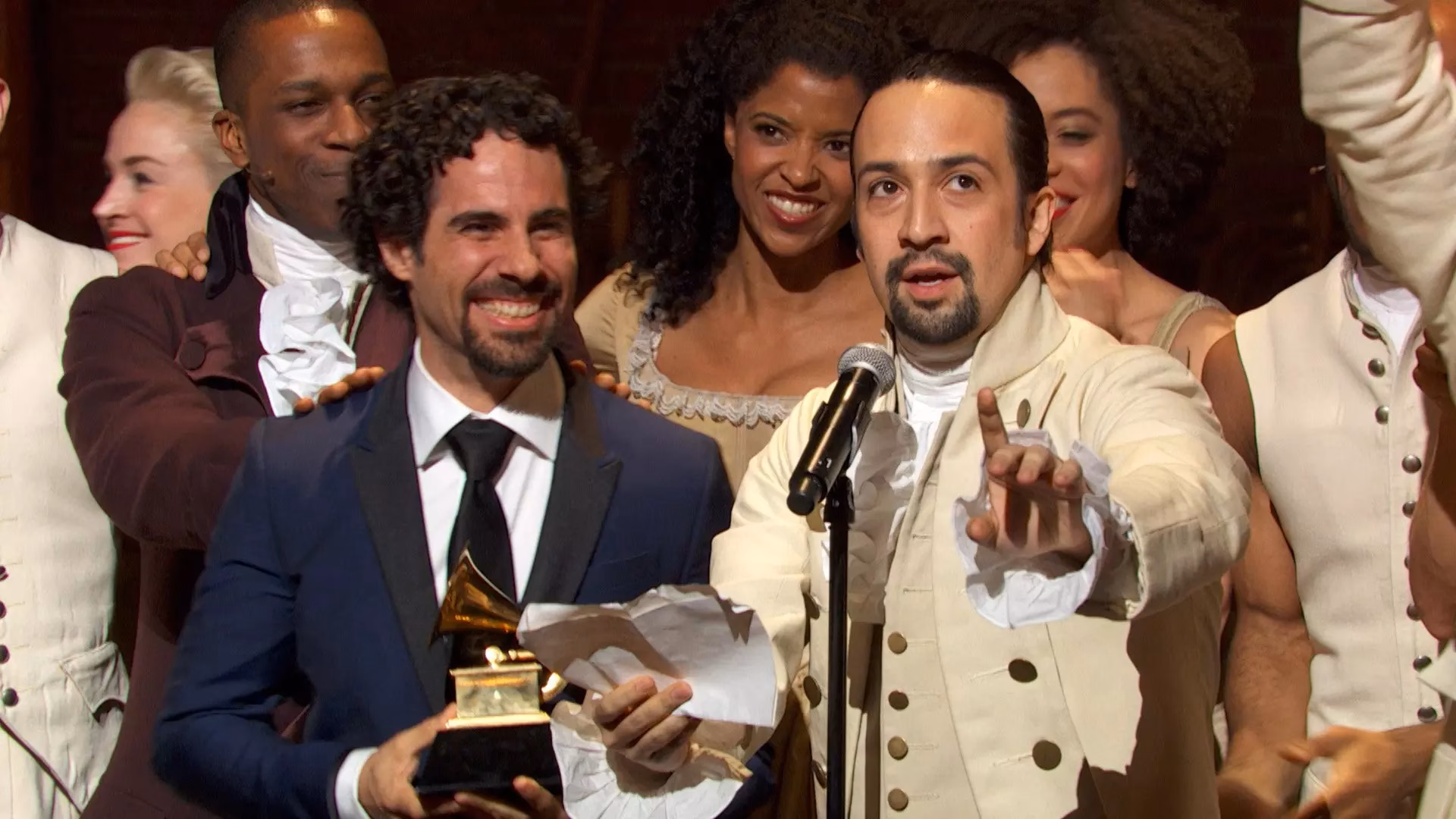 GRAMMY Rewind: Lin-Manuel Miranda Raps His Acceptance Speech For Best Musical Theater Album For ‘Hamilton’ In 2016