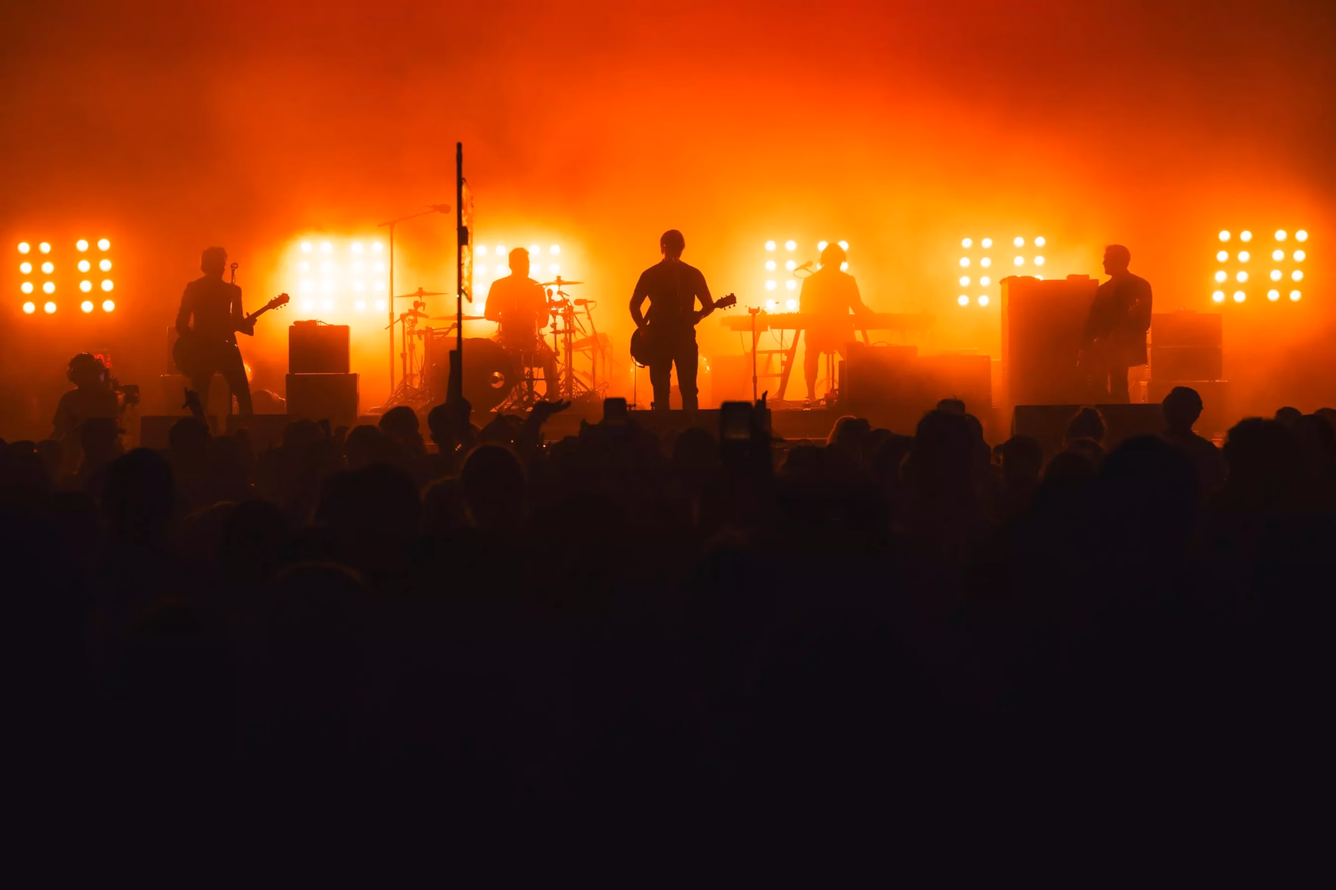 Interpol performing at Bonnaroo