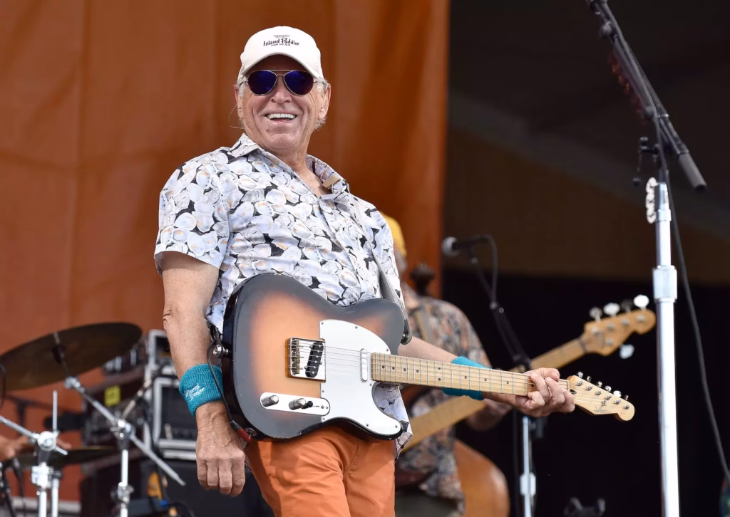 Jimmy Buffett performing in 2022