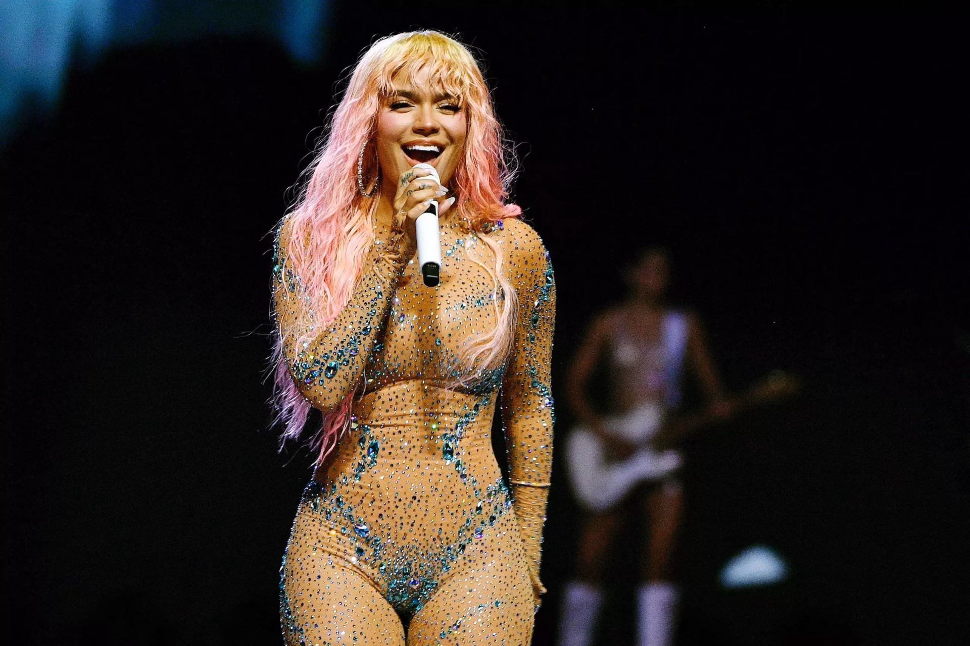 Karol G performing in 2024