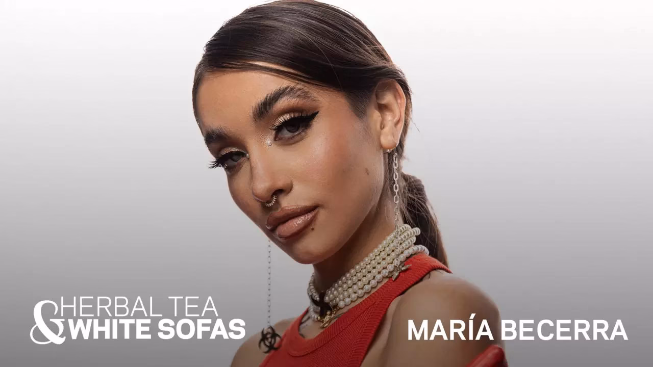 María Becerra Rhapsodizes About Backstage Maté | Herbal Tea & White Sofas
