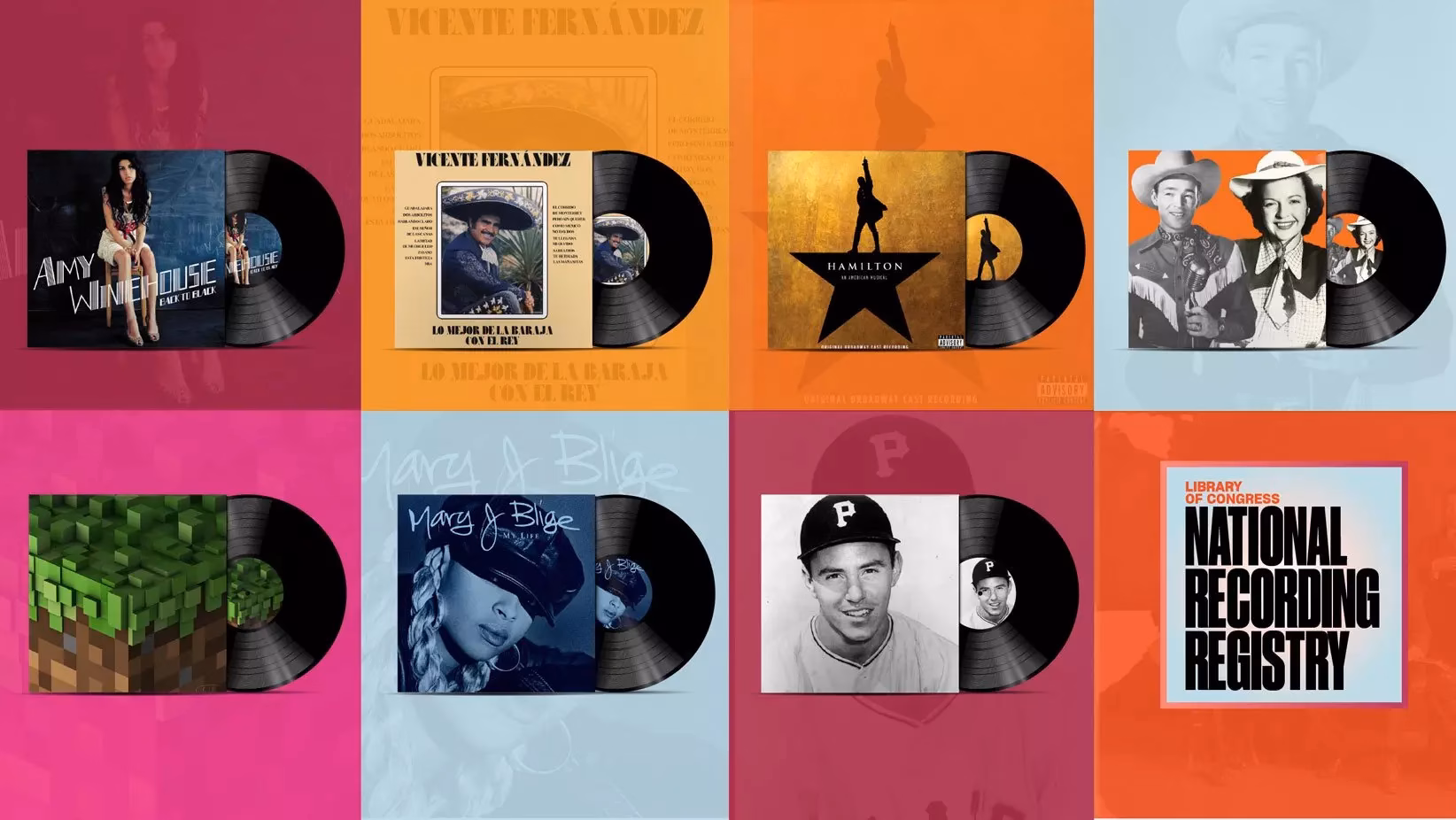 Album covers for National Recording Registry 2025 New Additions