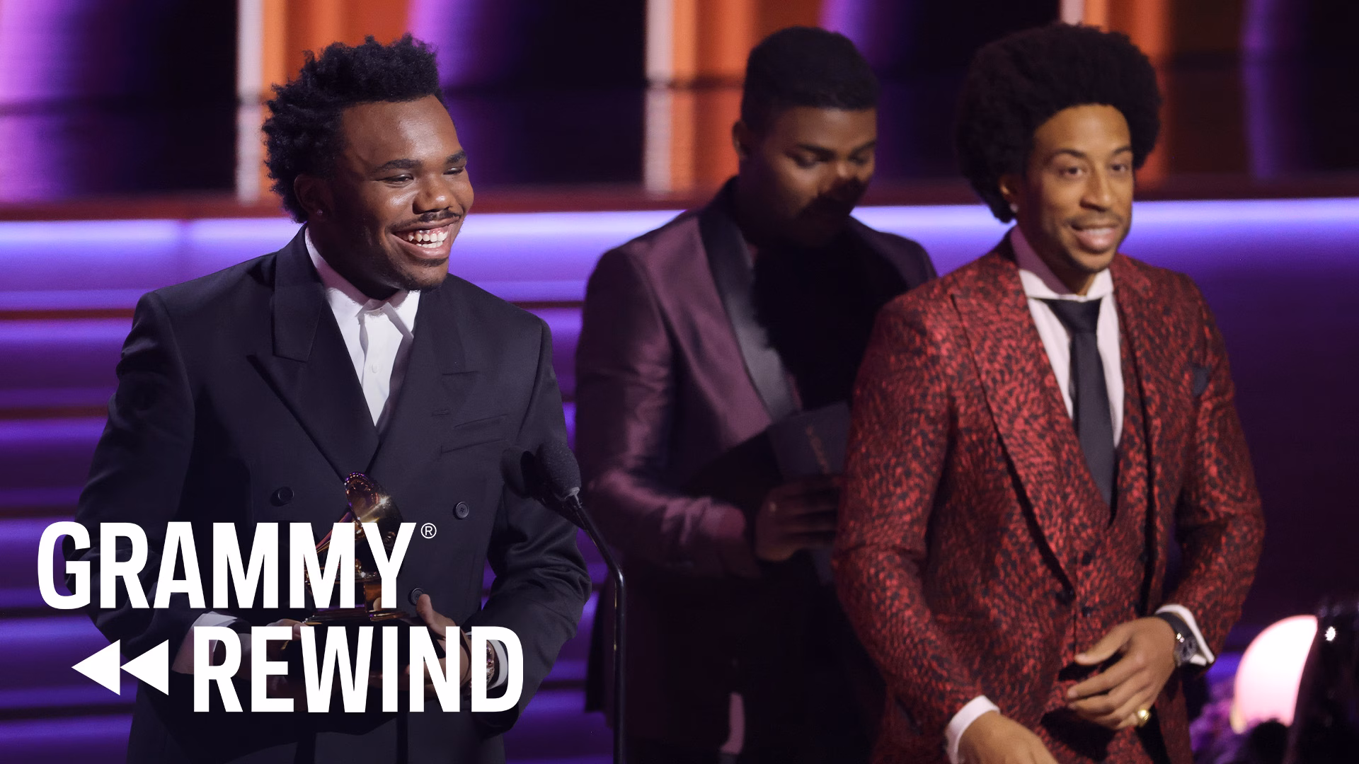 Watch Baby Keem Celebrate “Family Ties” During Best Rap Performance Win In 2022 | GRAMMY Rewind