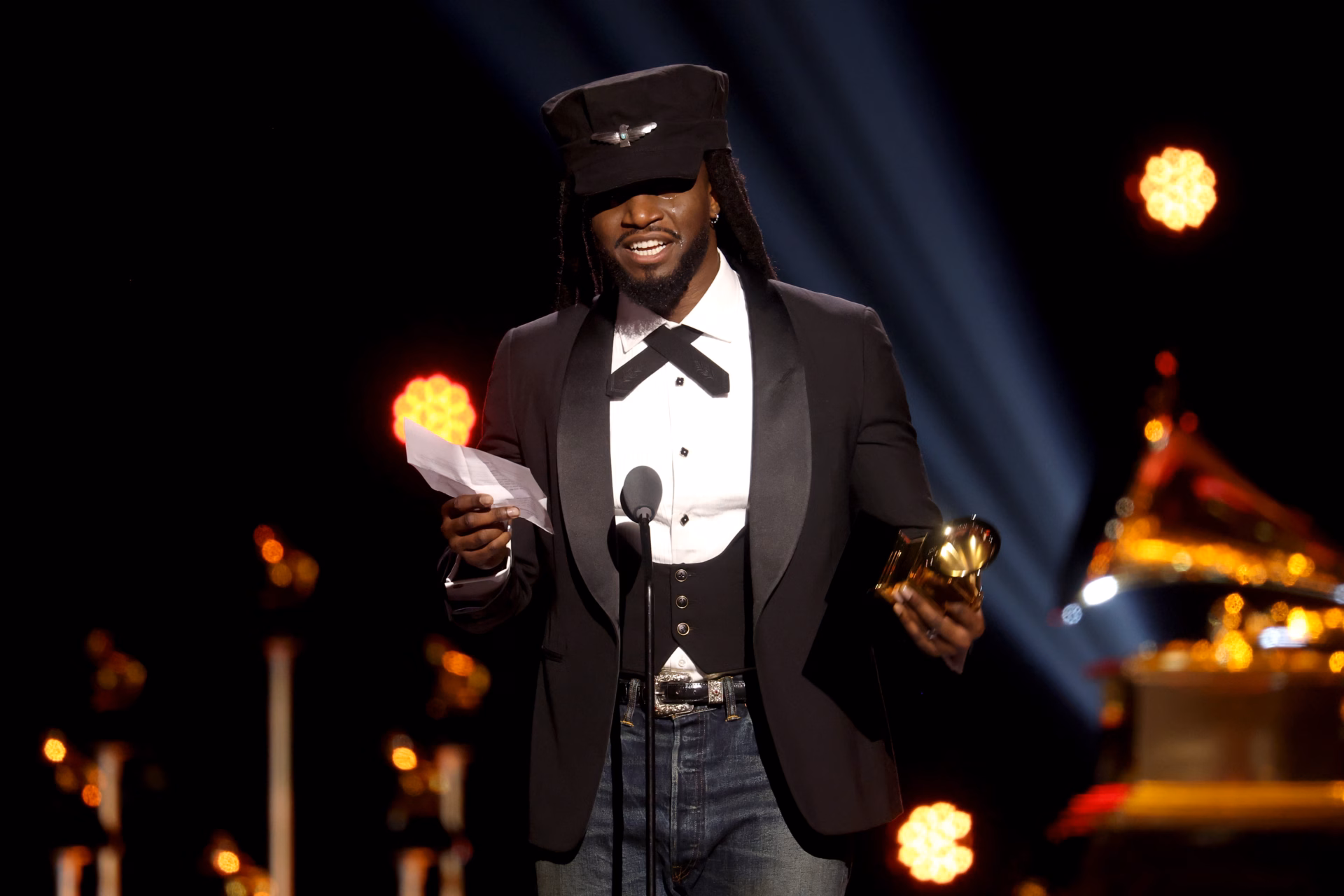 Watch Shaboozey Win Best Country Duo/Group Performance For “Amen” | 2026 Grammys Acceptance Speech