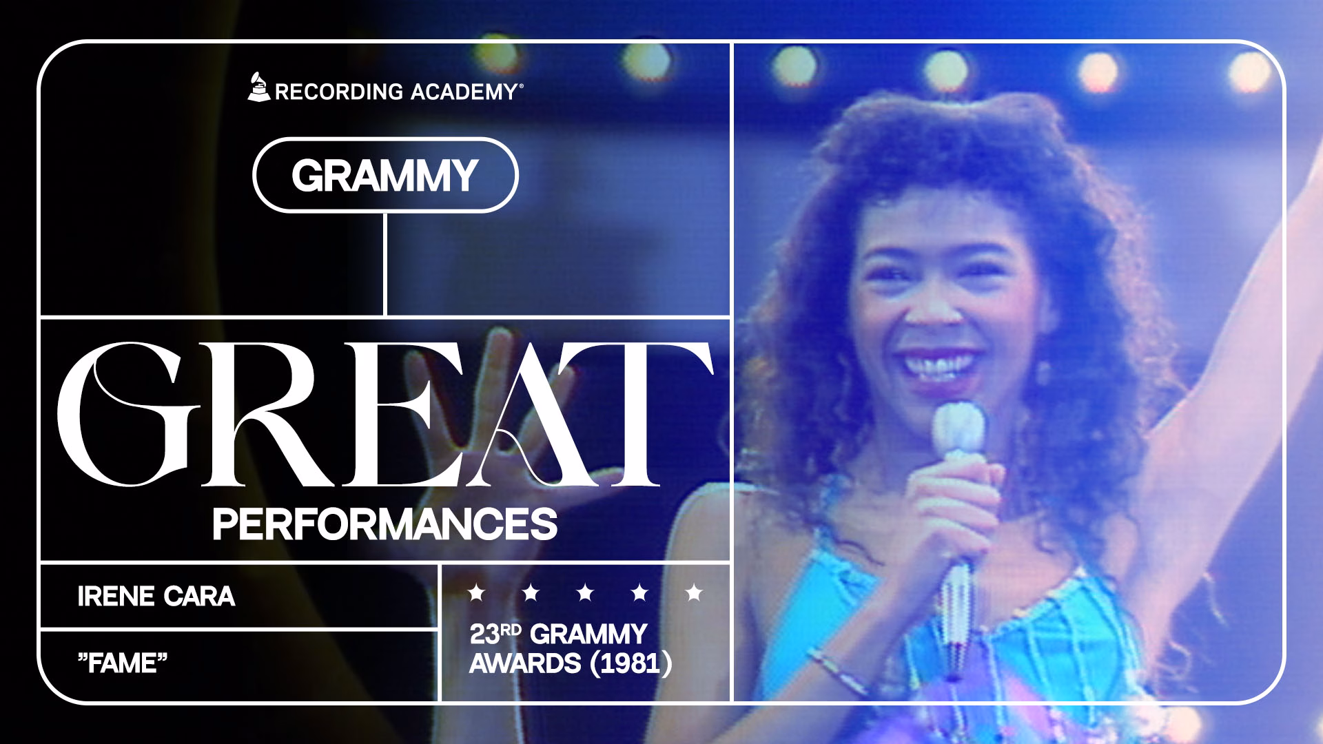 Irene Cara Lights Up The 1981 GRAMMYS With “Fame” | GRAMMY Great Performances