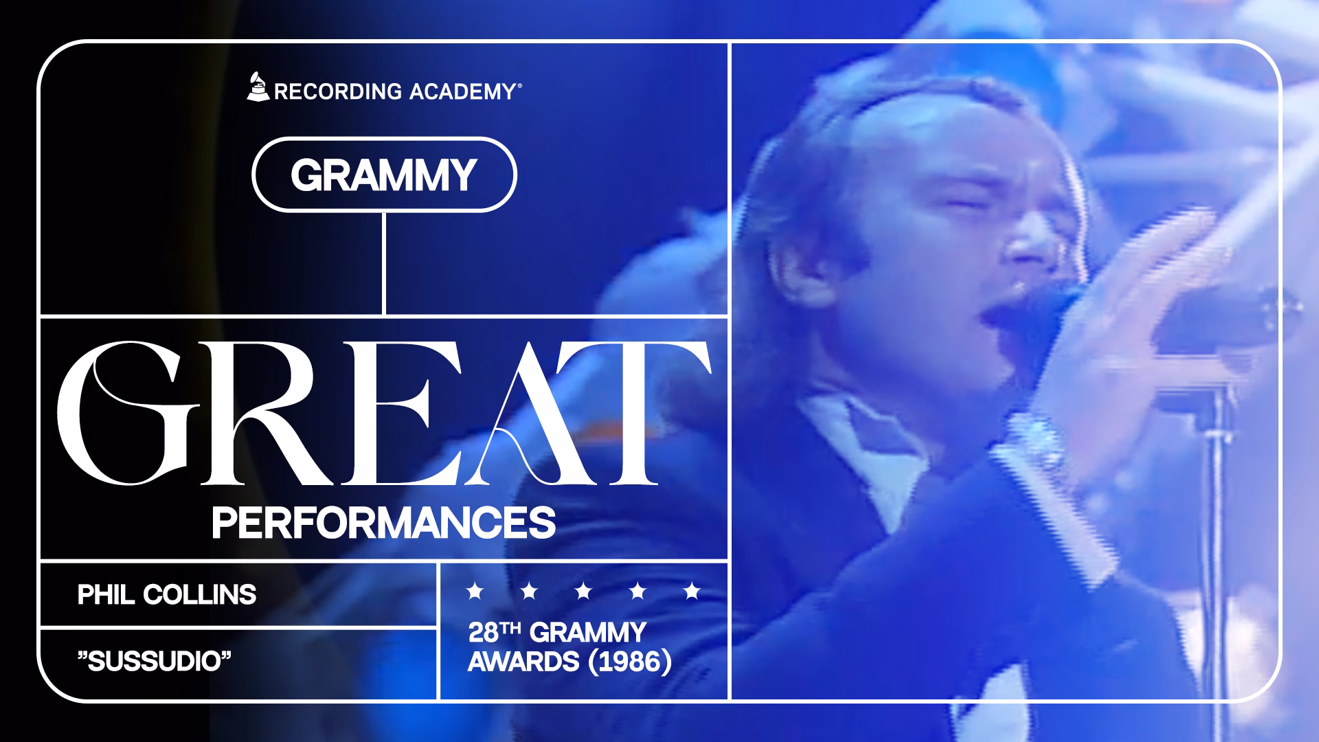 Phil Collins Delivers A Celebratory Rendition Of “Sussudio” In 1986 | GRAMMY Great Performances