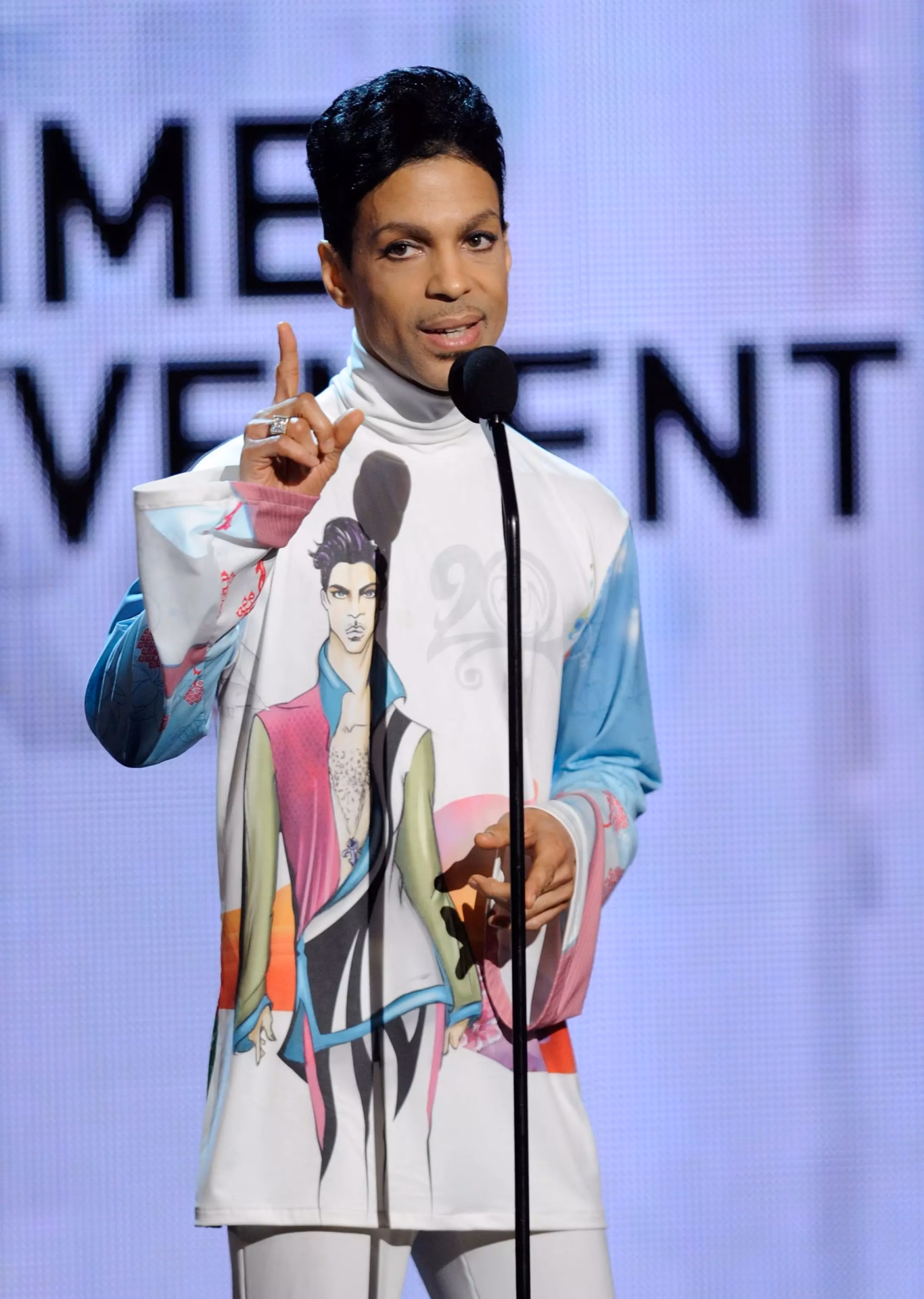 Prince at the BET Awards on June 27