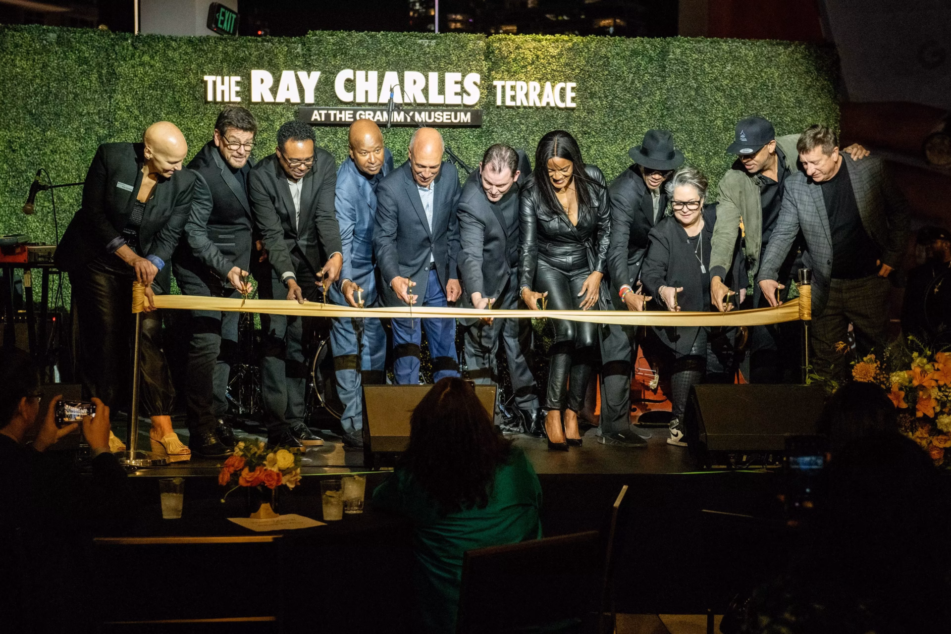 GRAMMY Museum Inaugurates Ray Charles Terrace ribbon cutting