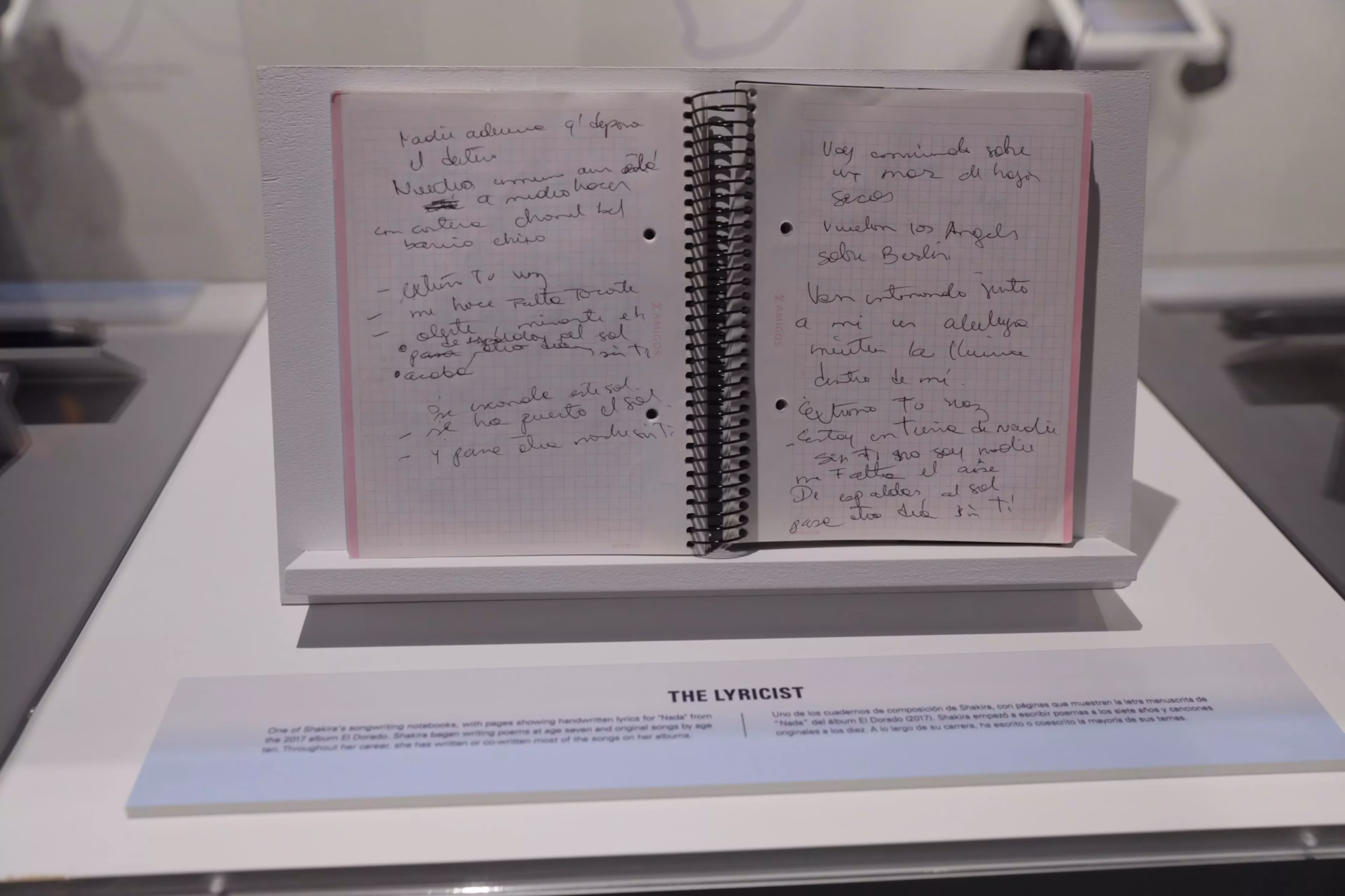 inside shakira shakira grammy museum lyric book inside shakira shakira grammy museum lyric book