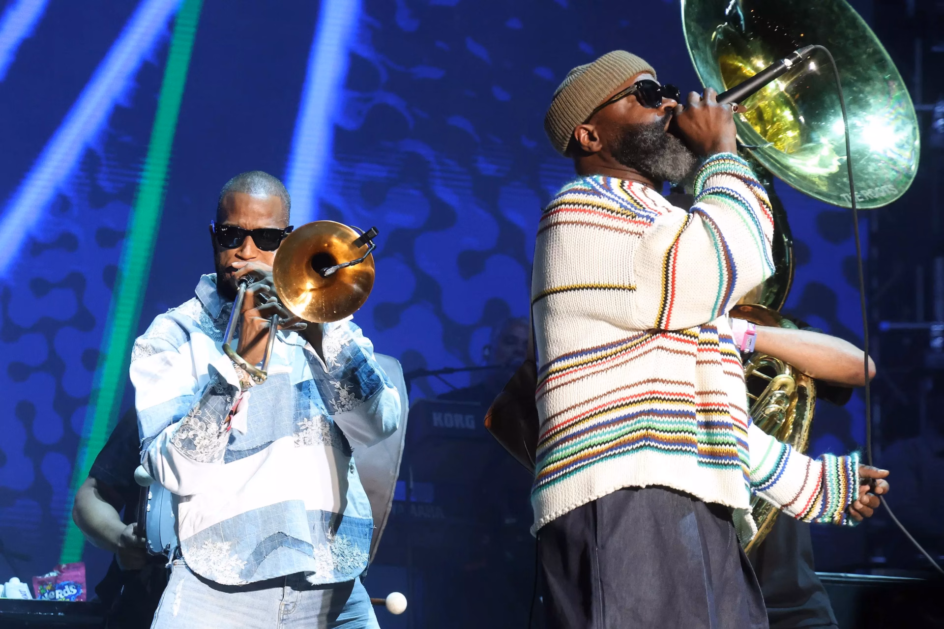 Trombone Shorty and Black Thought at Roots Picnic 2024