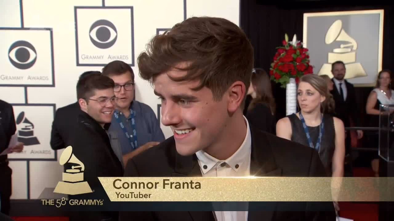 Connor Franta Reveals Who He Roots For At The GRAMMYs