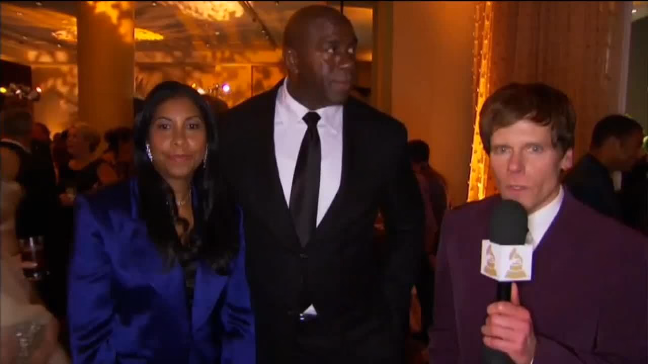 Magic Johnson at Pre-GRAMMY Gala