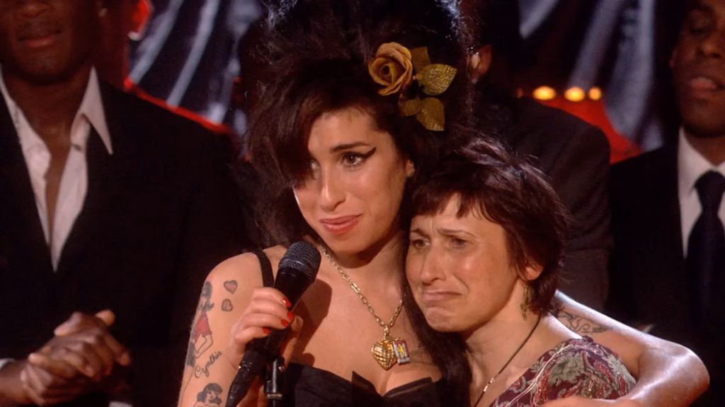 Artwork for GRAMMY Rewind episode on Amy Winehouse Record Of The Year For 