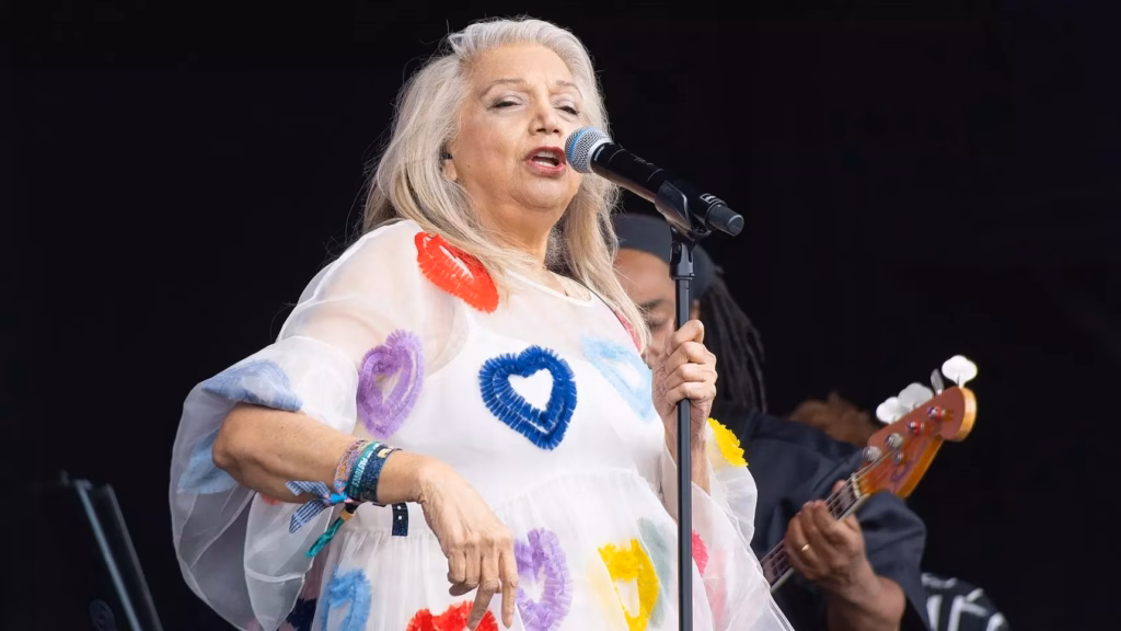 Asha Puthli performs at Glastonbury 2024