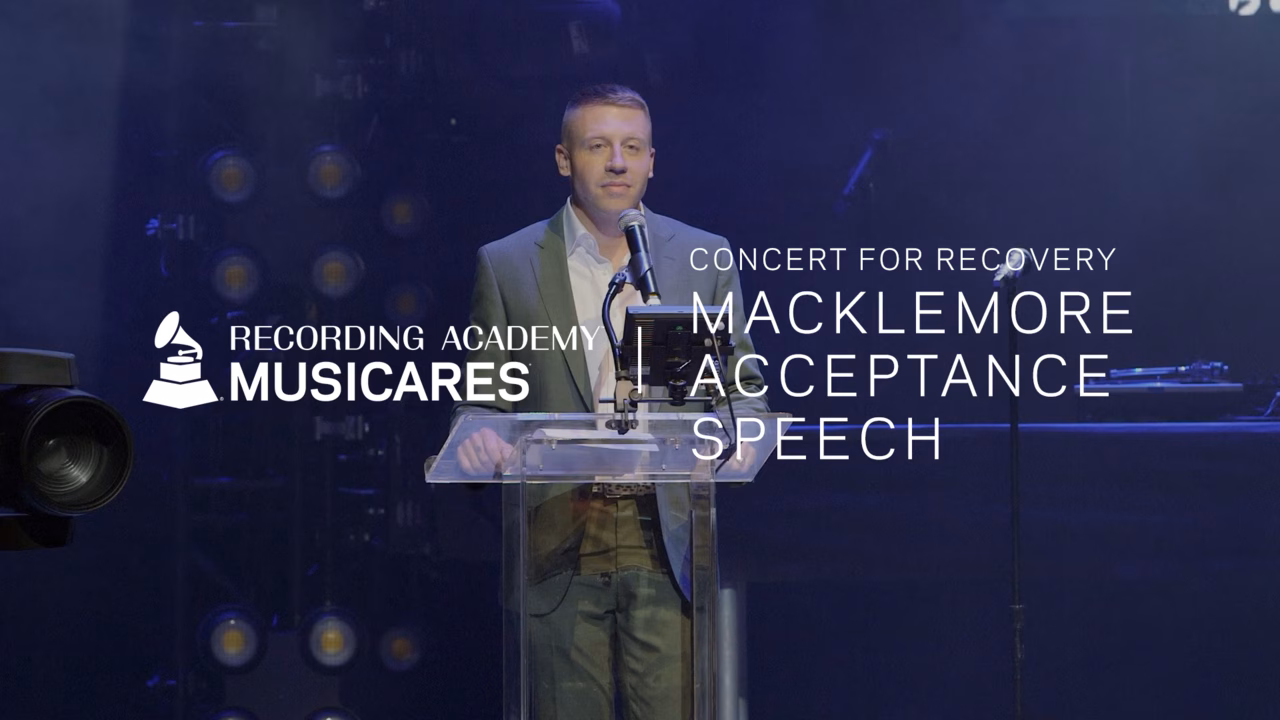 Watch Macklemore’s Honoree Speech At The 2019 MusiCares Concert For Recovery