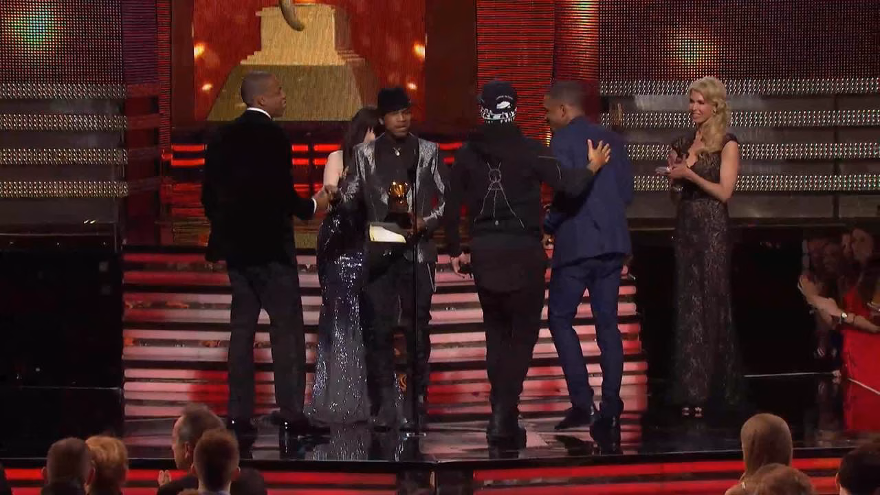 Jay-Z, Kanye West, Frank Ocean, The-Dream Win Best Rap/Sung Collaboration