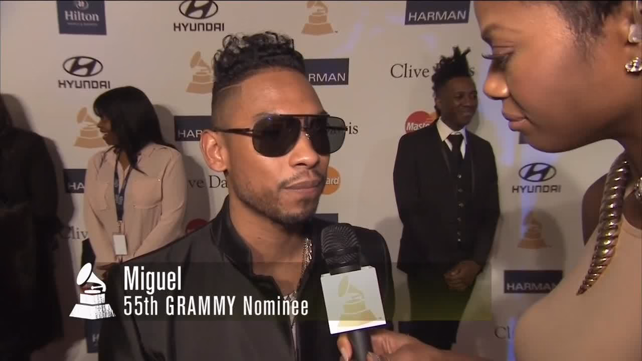 Miguel at Pre-GRAMMY Gala
